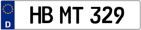 Trailer License Plate